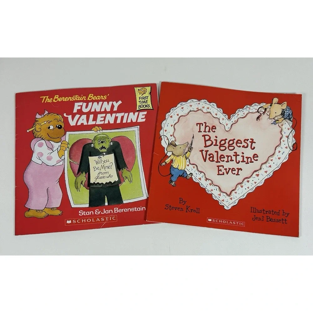 Childrens Valentines Day Book Lot of 2 Scholastic Berenstain Bears